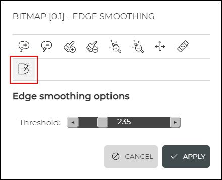 Smoothing Tool for Bitmaps